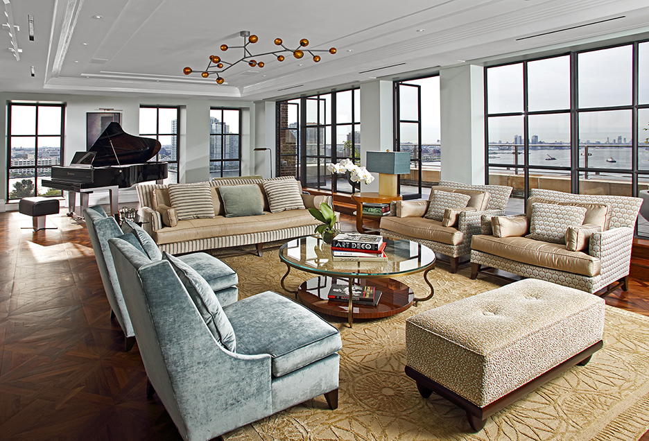 Manhattan duplex with custom steel windows and doors