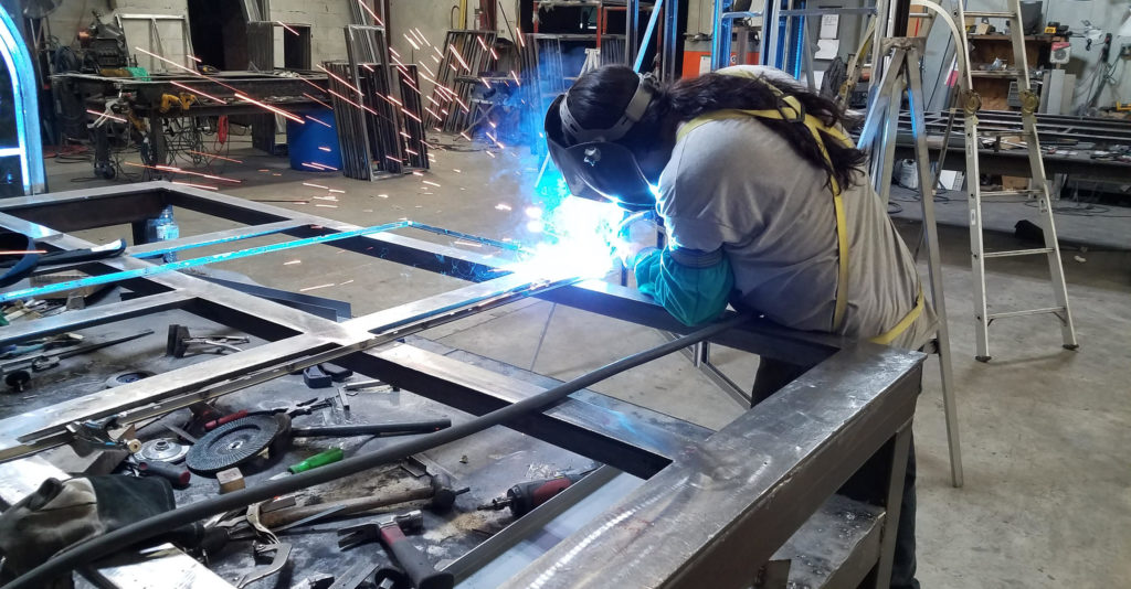 custom steel window door welding
