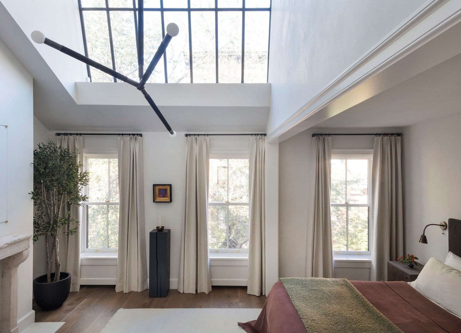 Custom steel framed skylights - Elizabeth Roberts Architecture