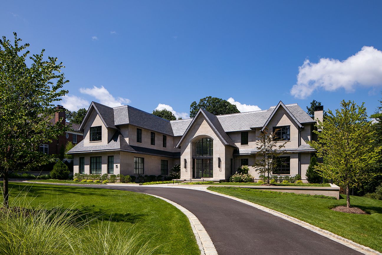 Luxury home with custom Optimum steel windows and doors