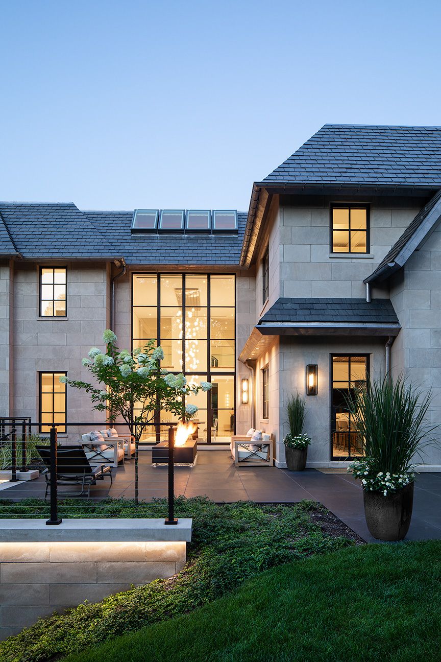 Custom steel windows and doors for modern house