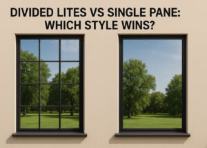 Divided lites vs single pane steel windows
