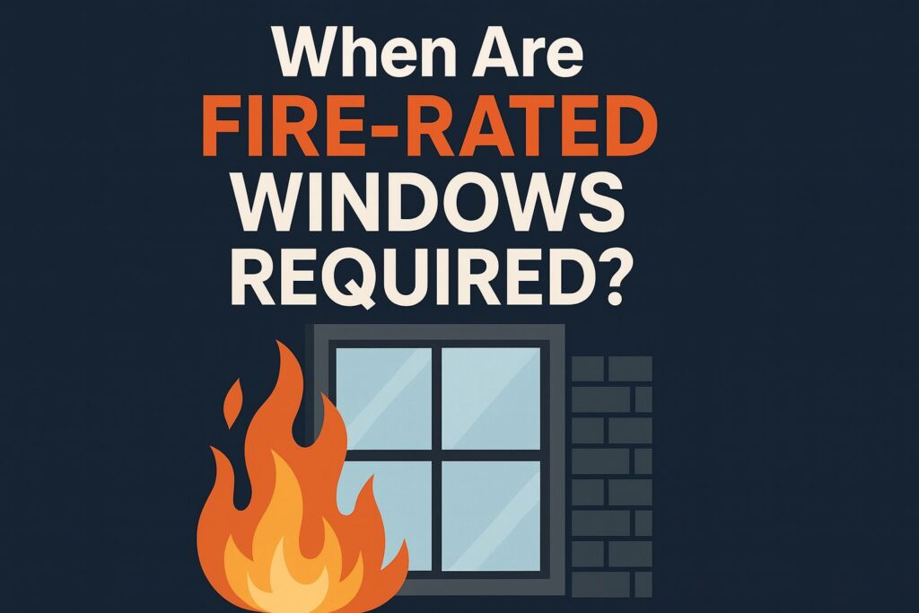 when are fire-rated windows required?