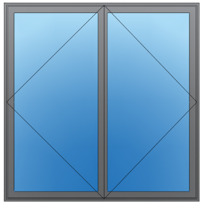 Optimum Bronze French Casement