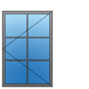 Out-Swing Casement elevation