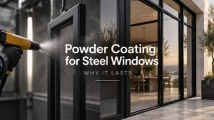 Powder coating for steel windows - why it lasts